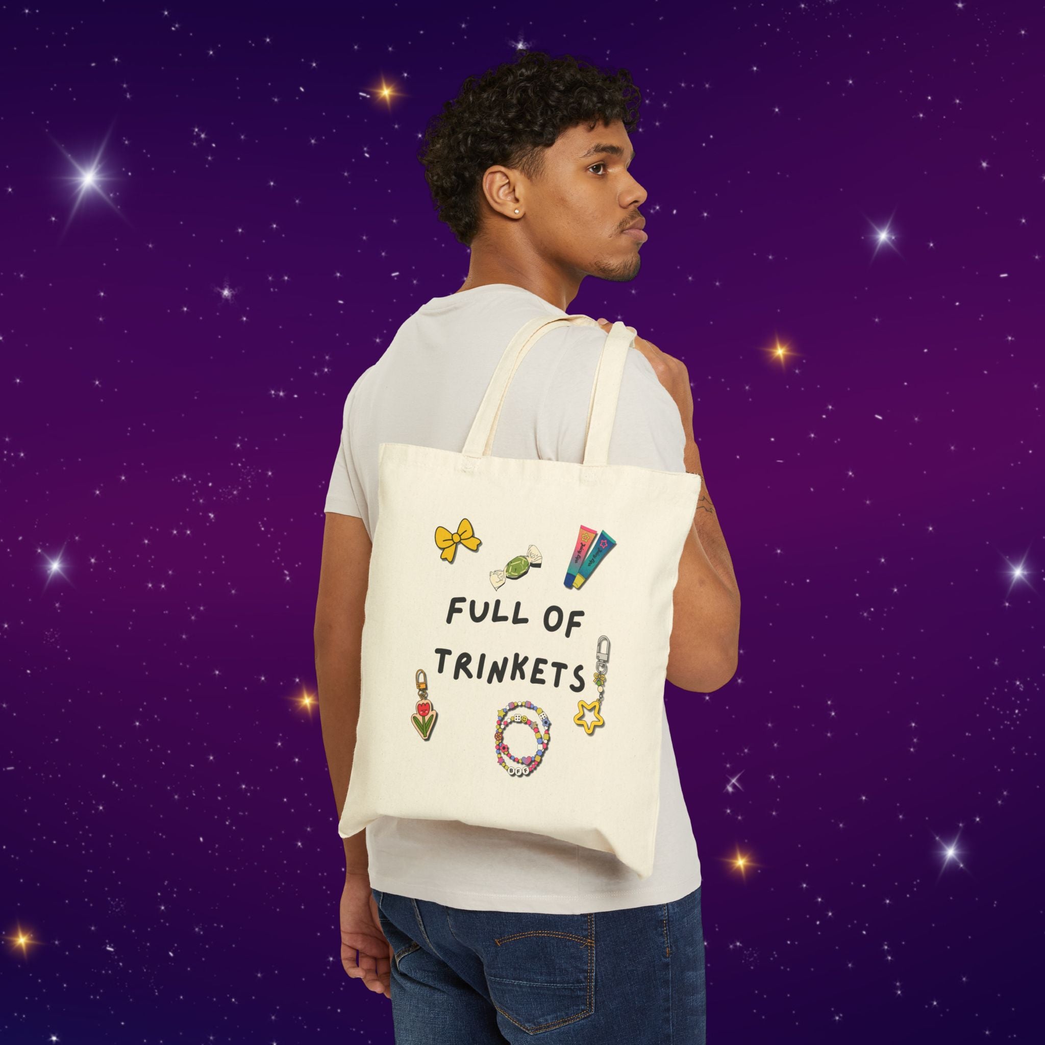Full of Trinkets Cotton Tote Bag