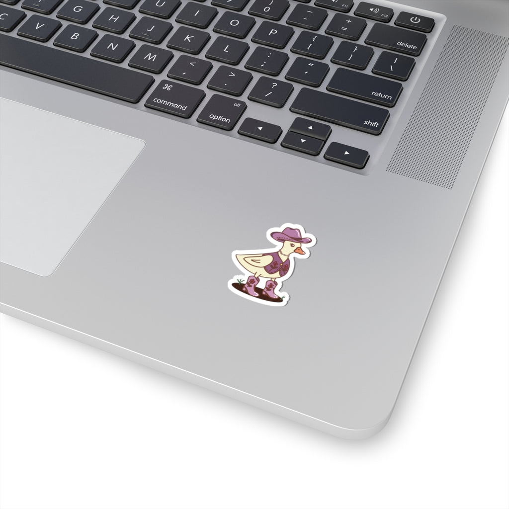 "Oh, How the Goose was Silly"  - Cute Farm Animal Kiss-Cut Vinyl Sticker (2x2 or 3x3)