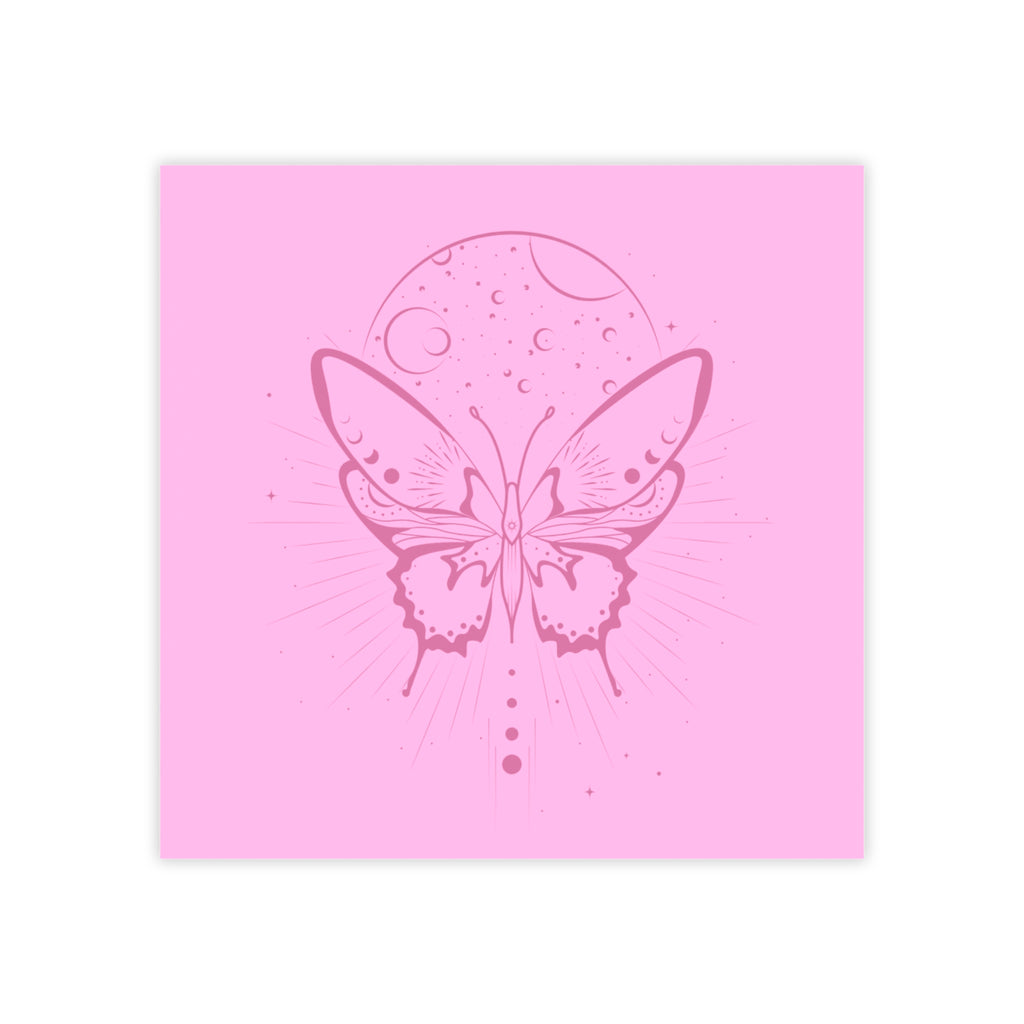 Pink Moon Butterfly Post-it Note Pads – Back to School Supplies