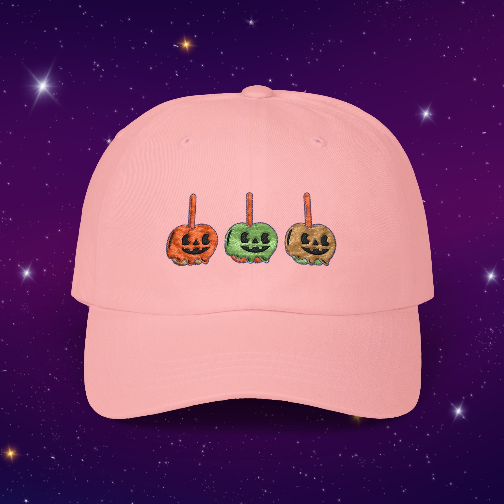 No Tricks. OnlyTreats! Candy Apples - Halloween Pumpkin Dad Cap (Embroidered)