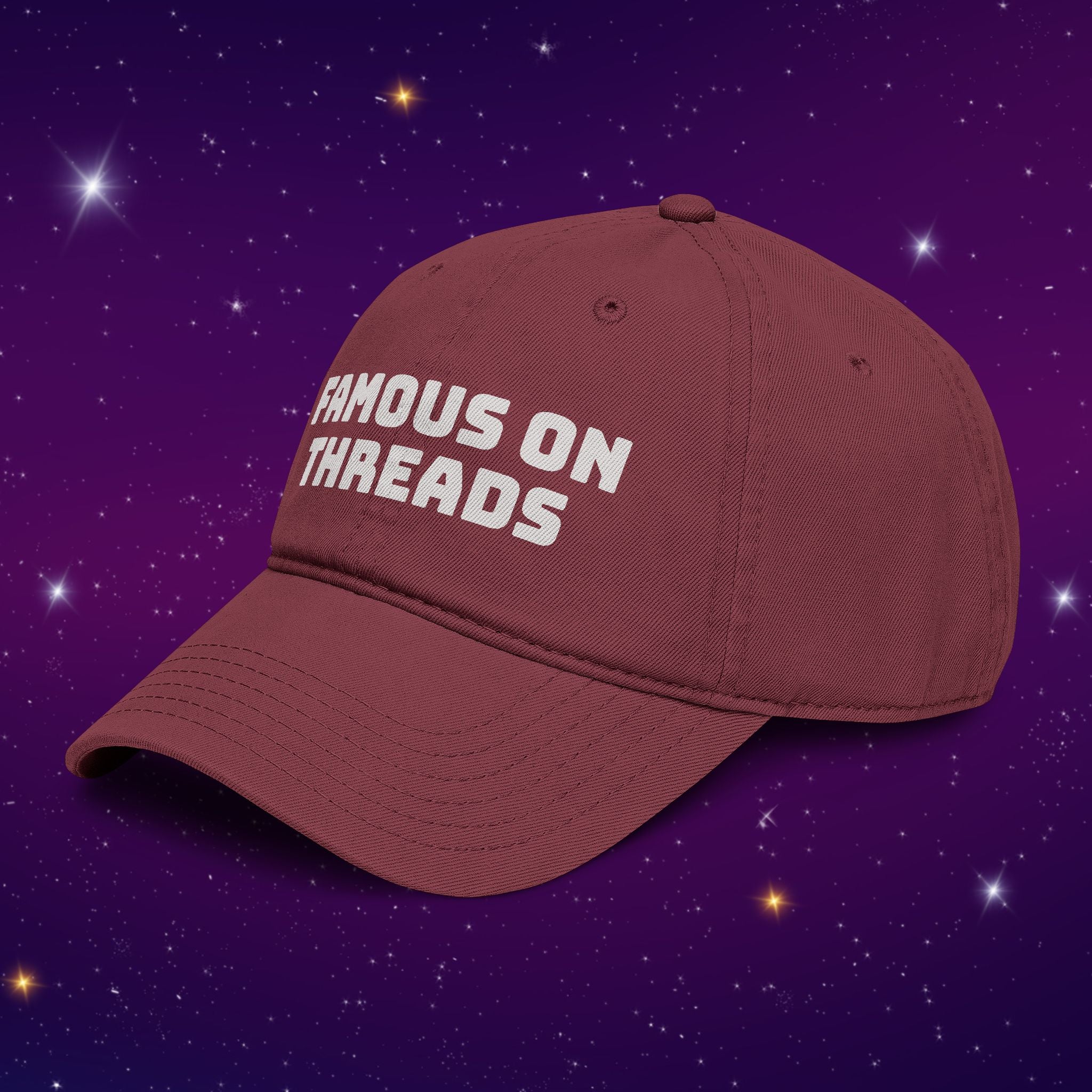 Famous on Threads - Washed Cotton Baseball Cap / Dad Hat