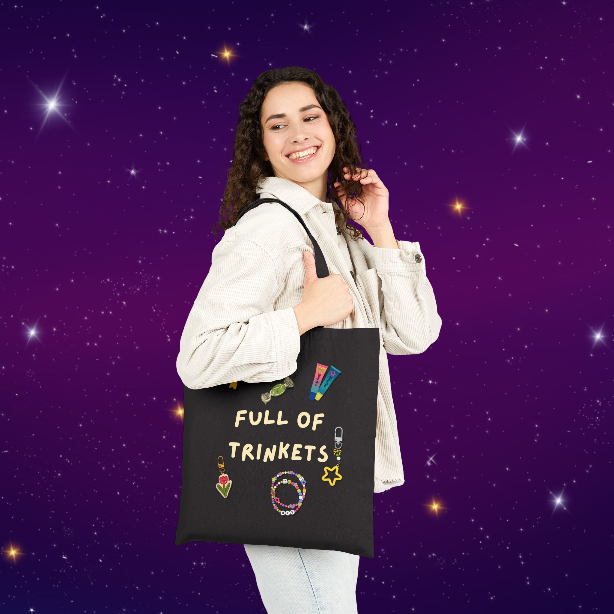 Full of Trinkets Cotton Tote Bag