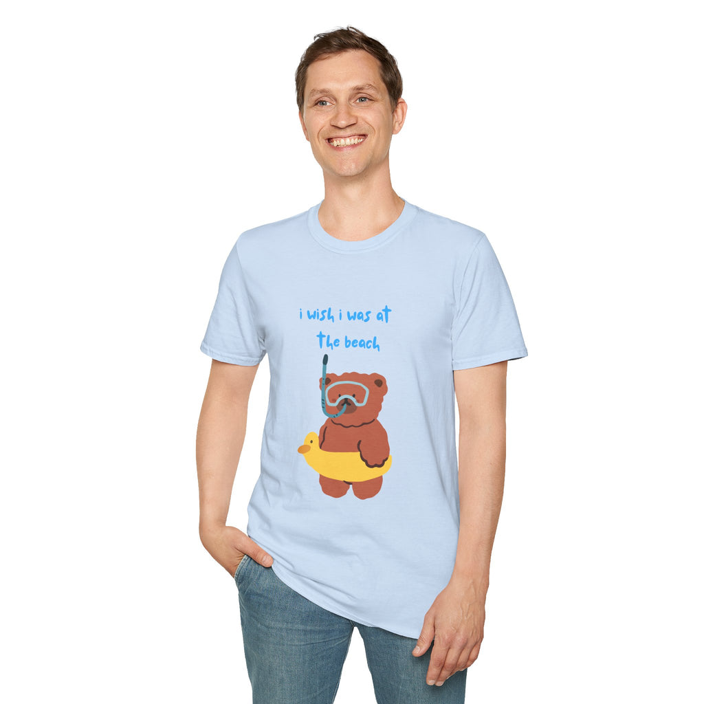 Beach Bear -  SummerWeen I Wish I was At The Beach Graphic Tee