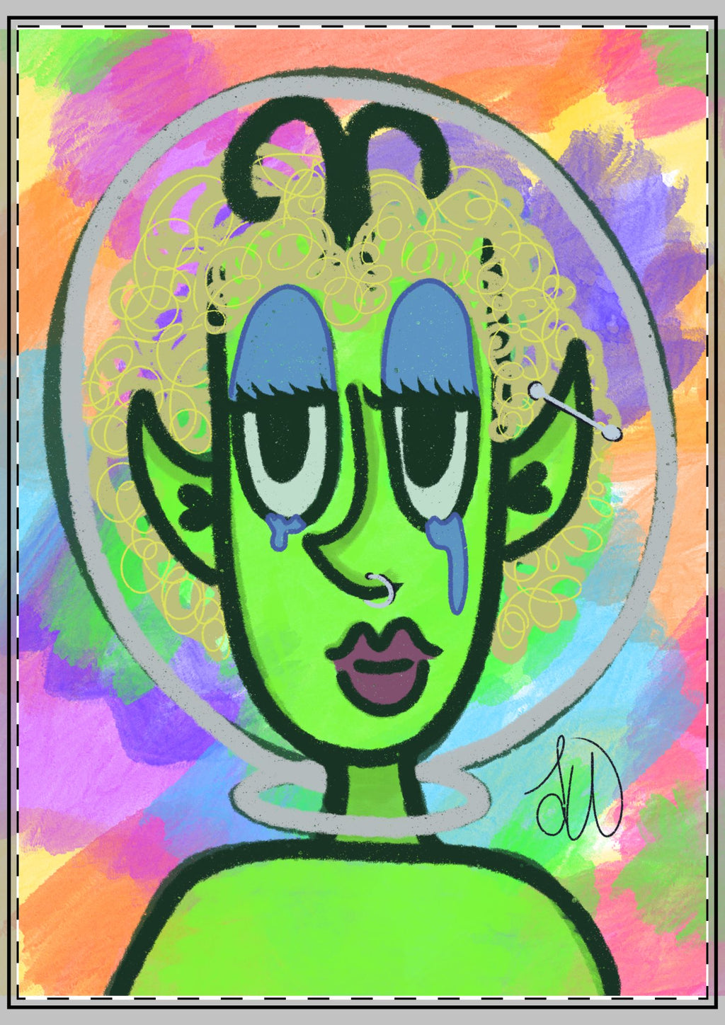 I Don't Belong Here (Surreal Portrait) Art Print (5x7)
