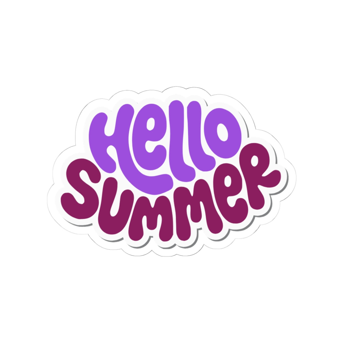 Hello Summer (SummerWeen Logo) Kiss-Cut Sticker & Decal ( 2x2, 3x3, 4x4)