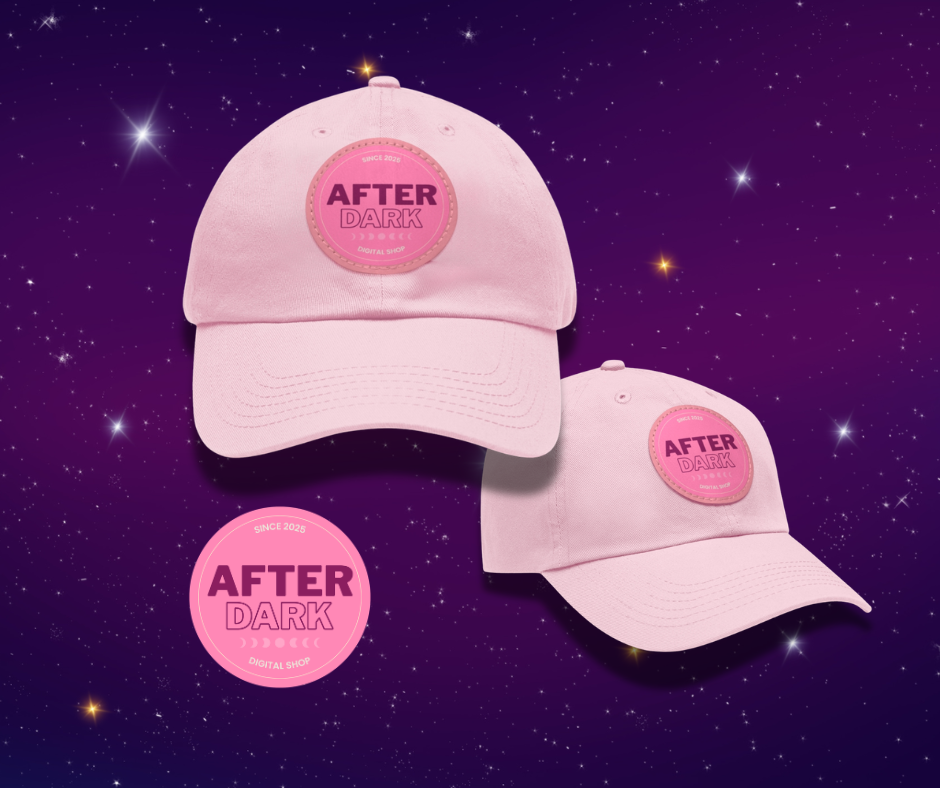 After Dark Branded Leather Patch Dad Hat (Est 2025) Official Merch