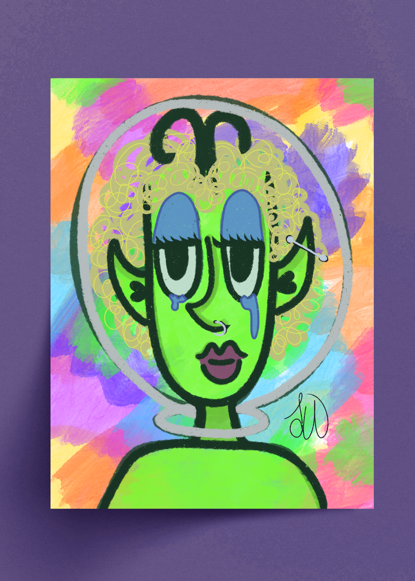 I Don't Belong Here (Surreal Portrait) Art Print (5x7)