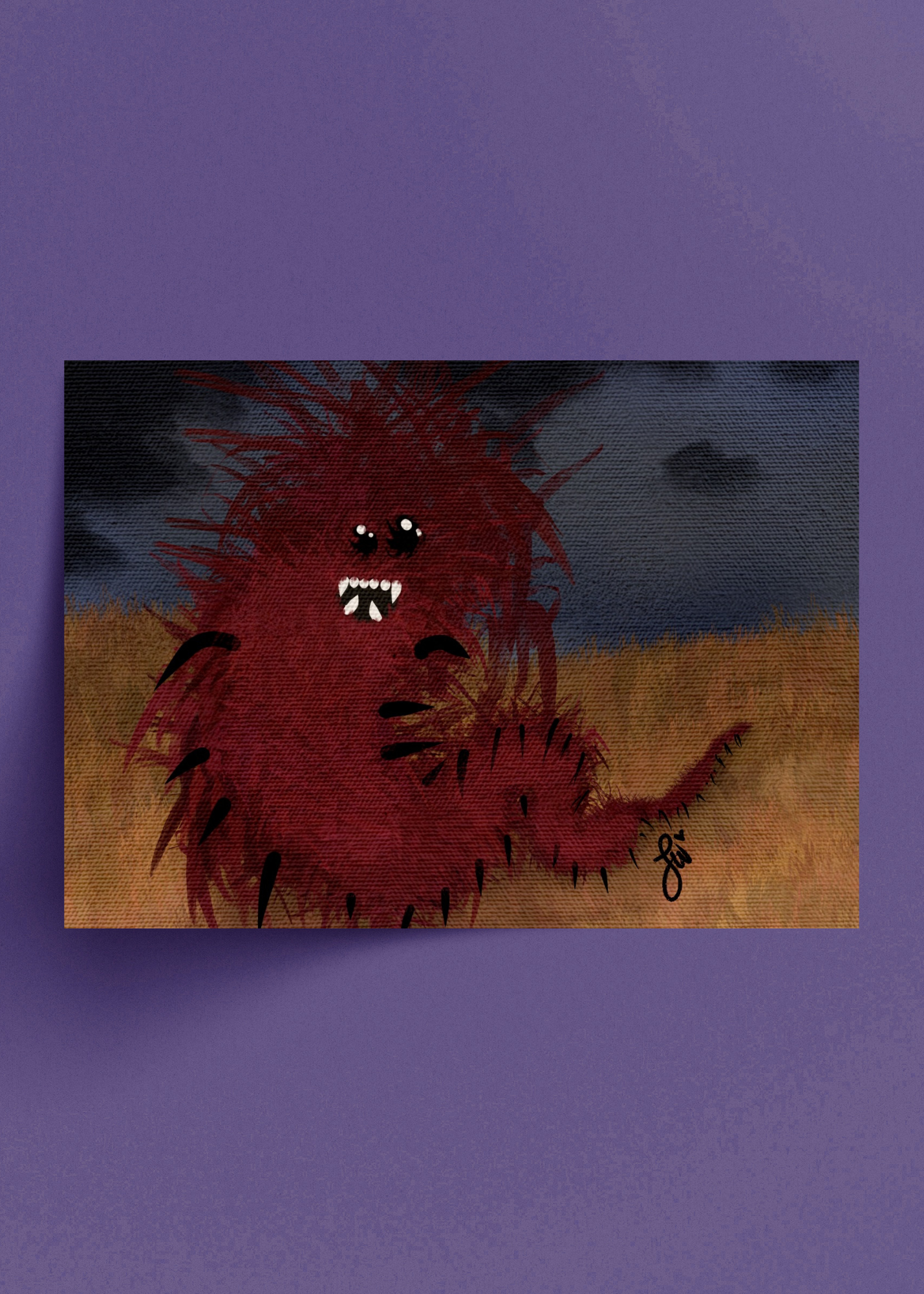 "Midwest Mystery" Original Drawing Flat Art Print (5.4x4)