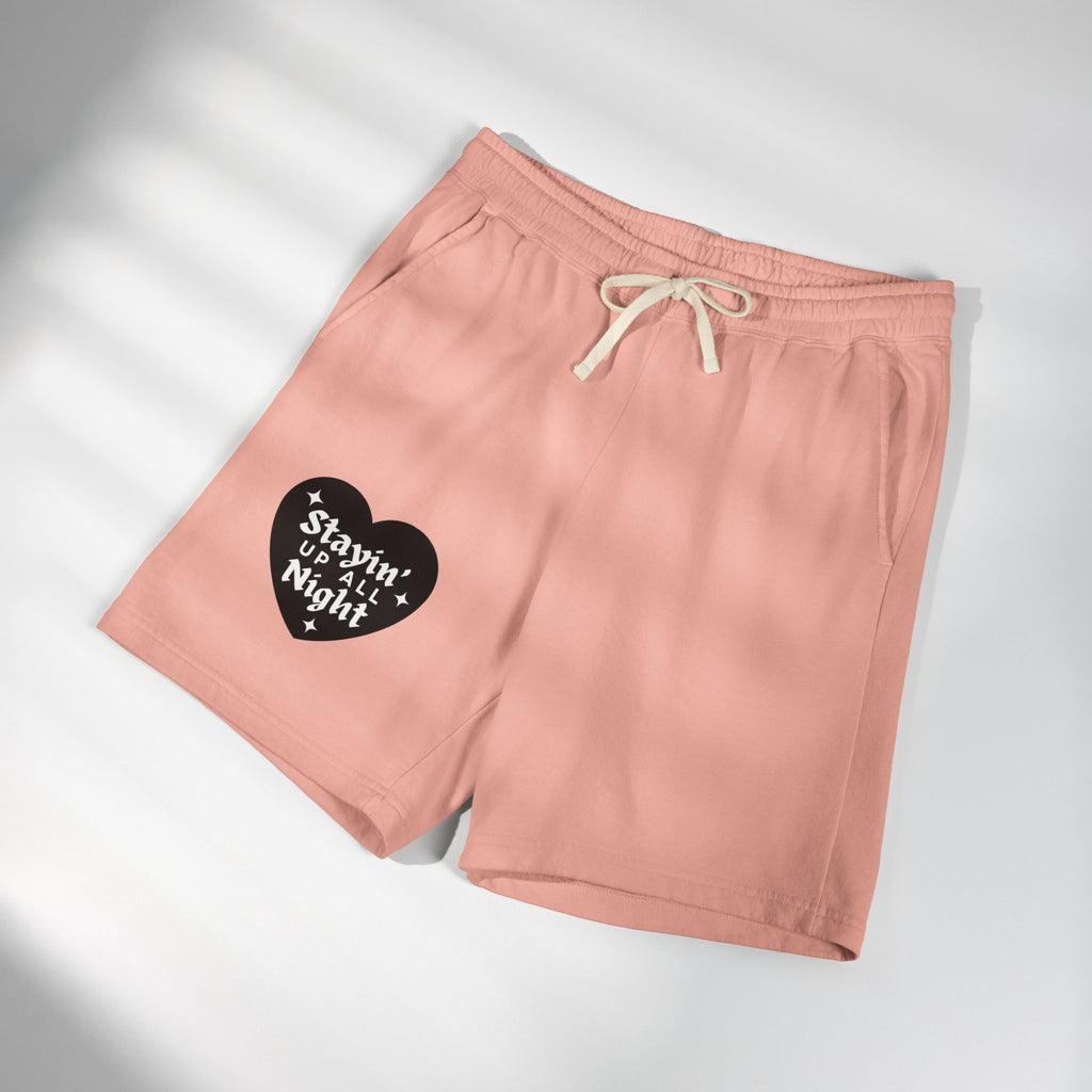 Stayin' Up All Night - Pj Lounge Fleece Sweat Shorts