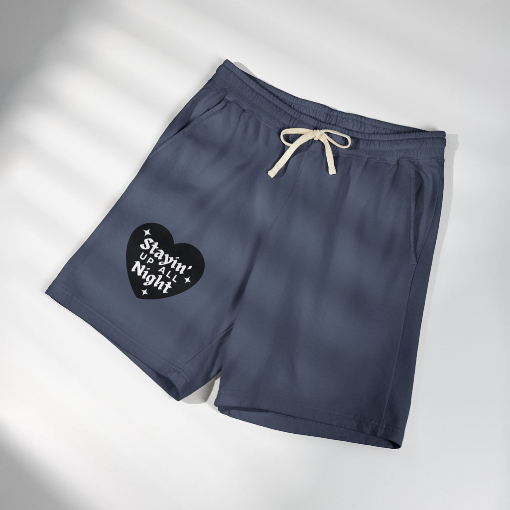 Stayin' Up All Night - Pj Lounge Fleece Sweat Shorts