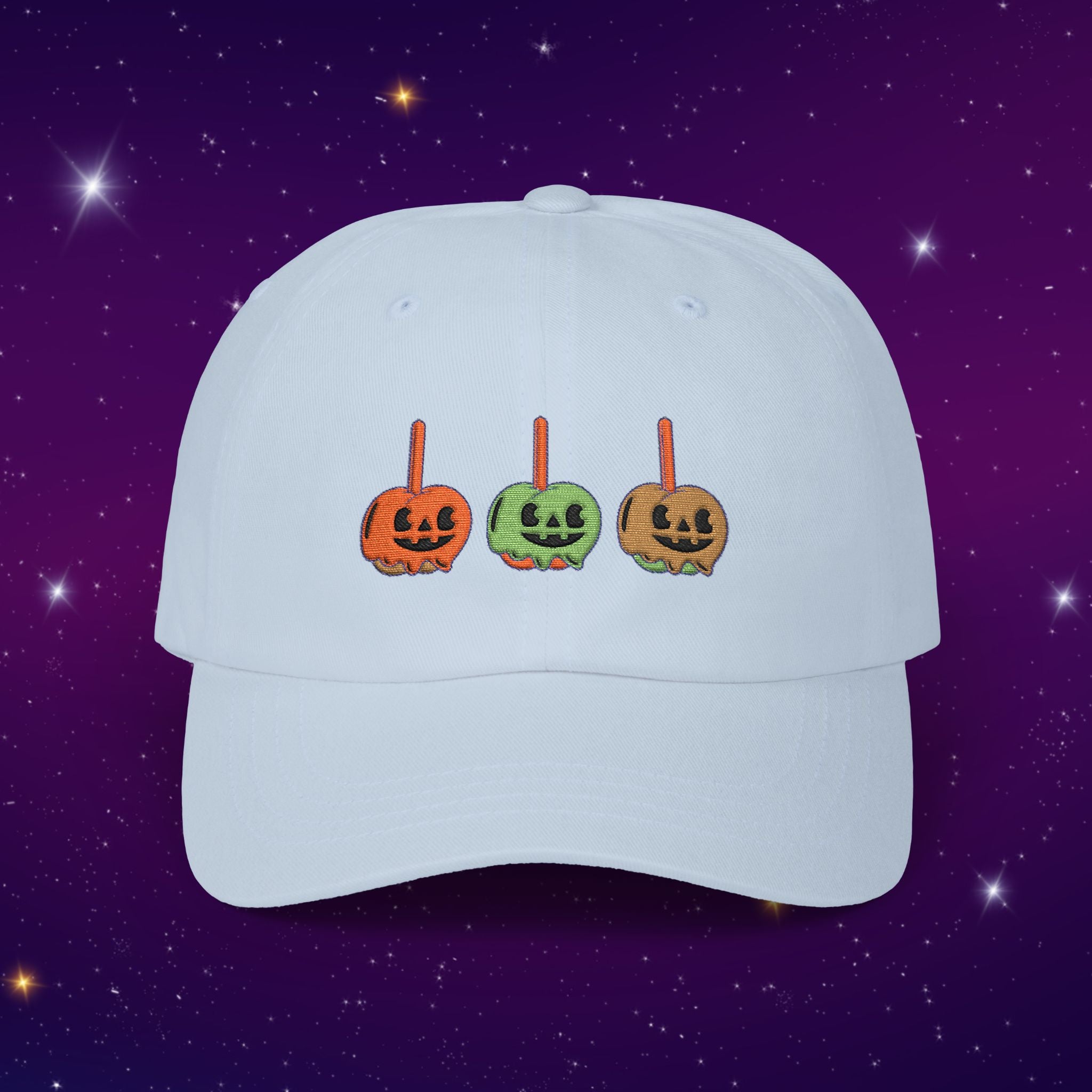 No Tricks. OnlyTreats! Candy Apples - Halloween Pumpkin Dad Cap (Embroidered)