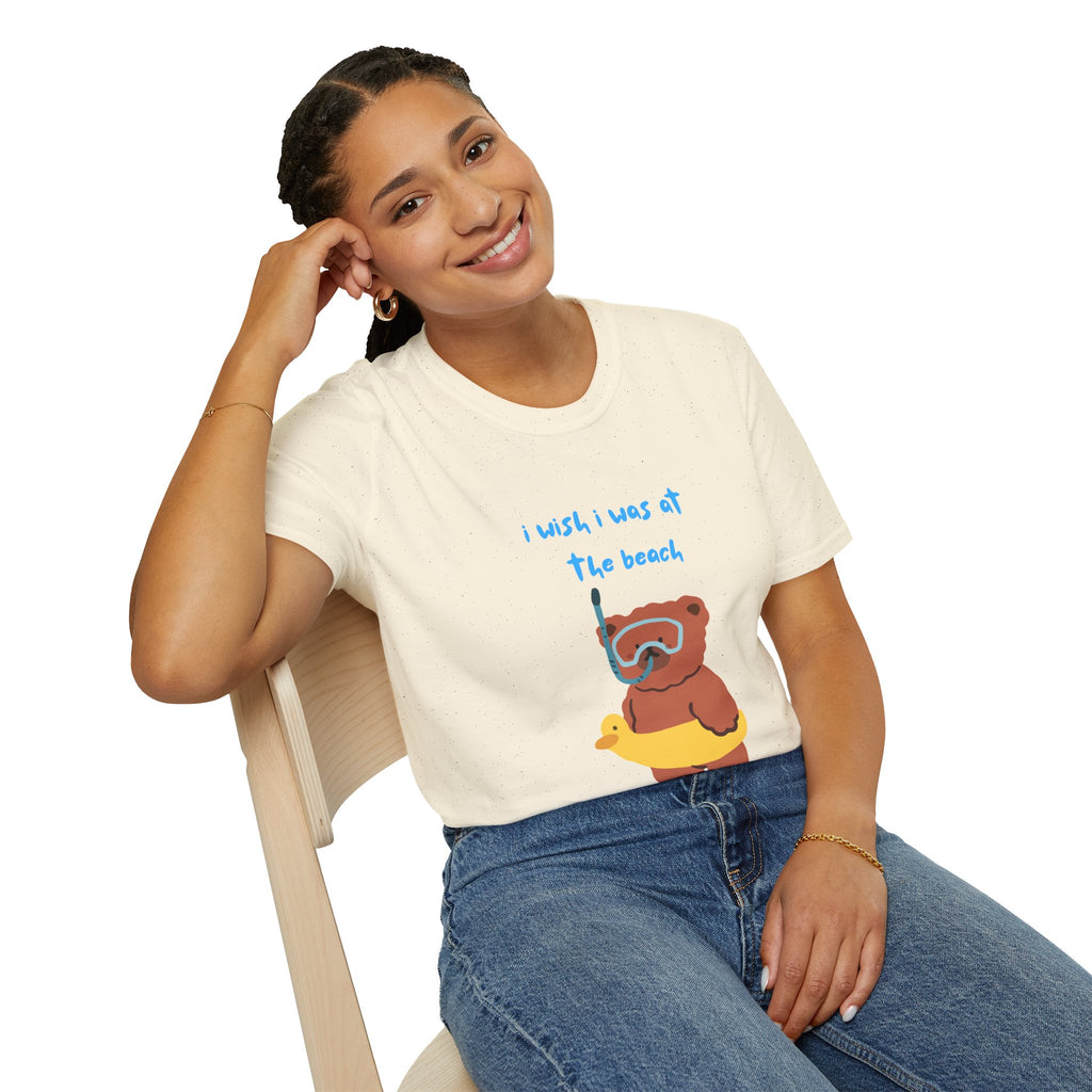 Beach Bear -  SummerWeen I Wish I was At The Beach Graphic Tee