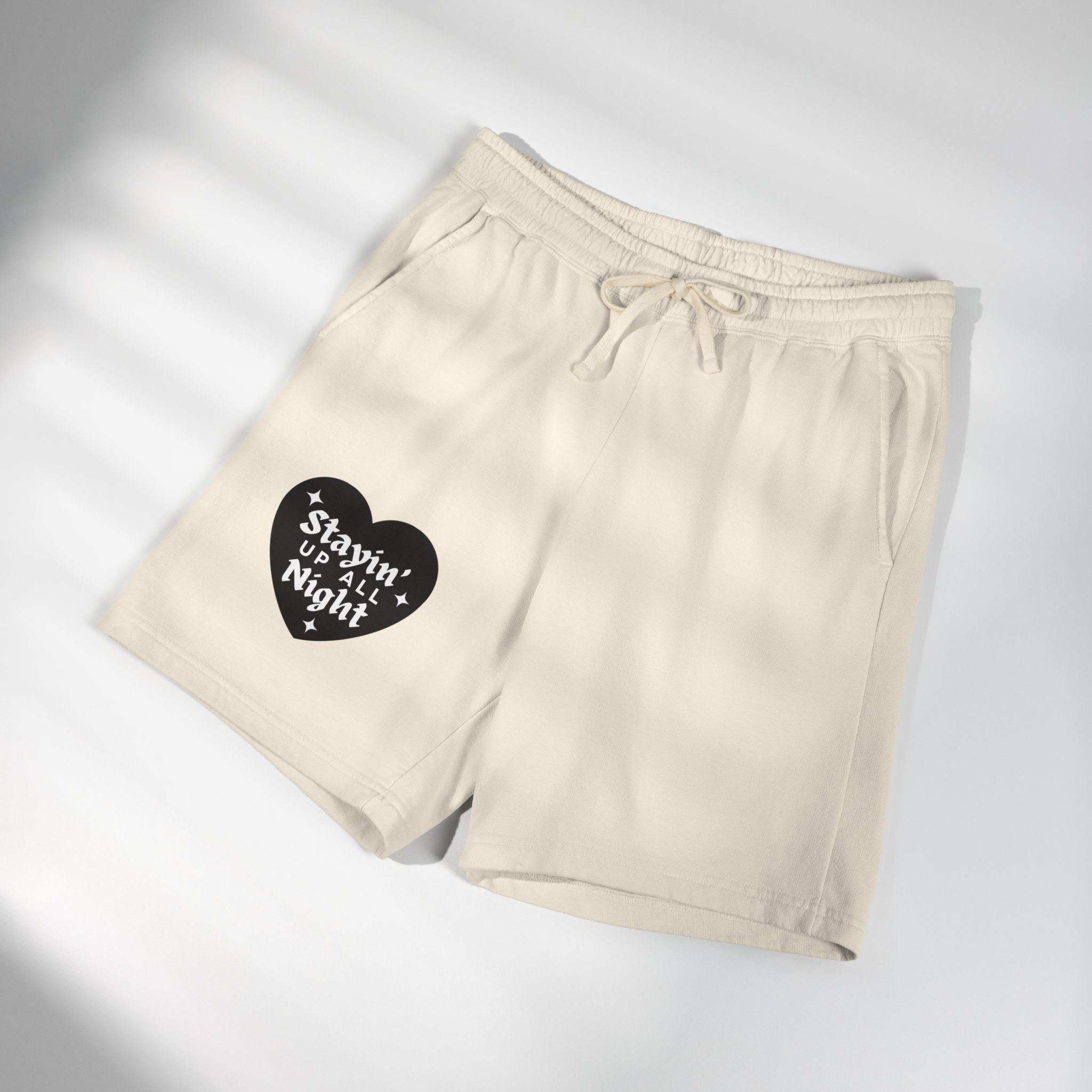 Stayin' Up All Night - Pj Lounge Fleece Sweat Shorts