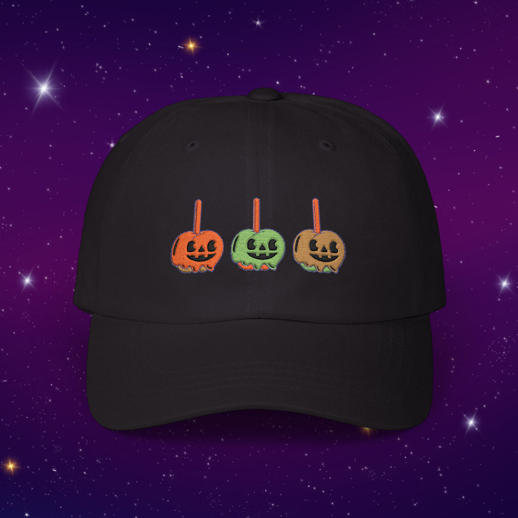 No Tricks. OnlyTreats! Candy Apples - Halloween Pumpkin Dad Cap (Embroidered)
