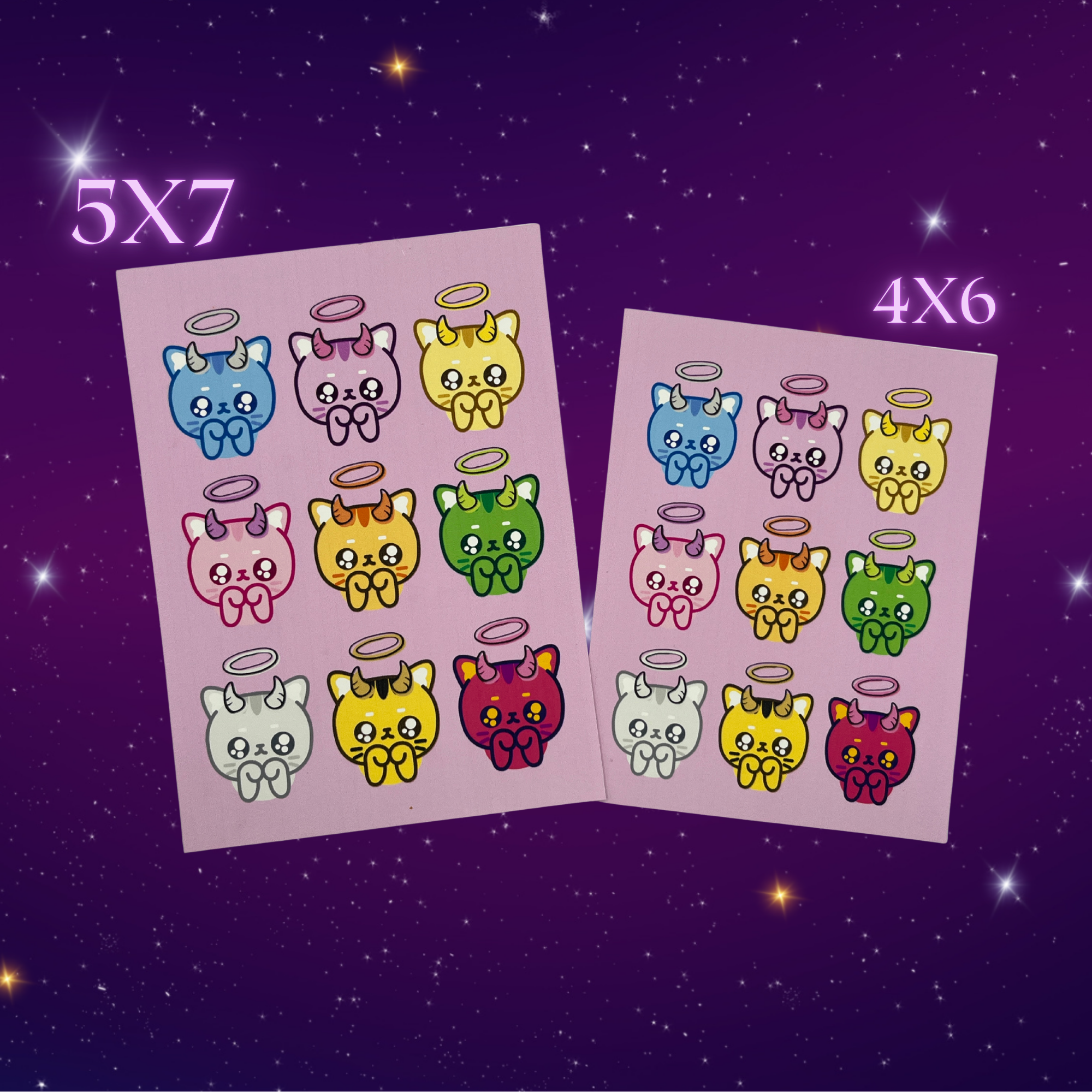I'm Shy - Kawaii Kitty Art Print (Unframed)