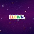 CLOWN Rainbow Kiss-Cut Vinyl Decal