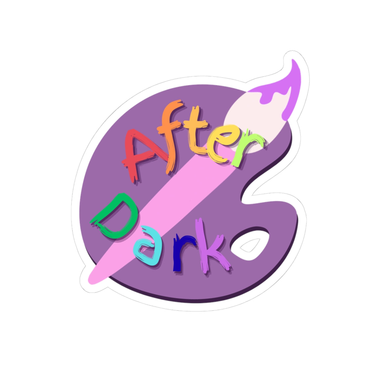 After Dark Paint Pal -  Colorful Brand Kiss-Cut Vinyl Sticker