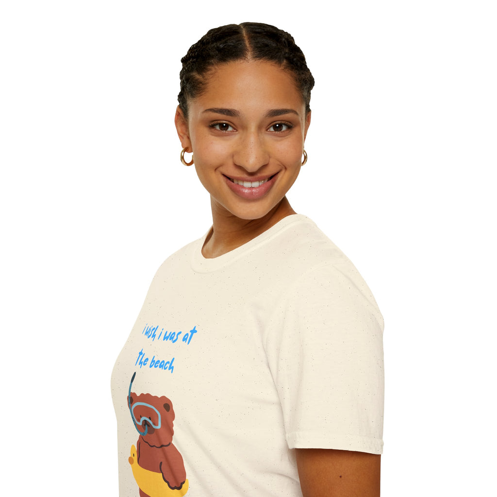 Beach Bear -  SummerWeen I Wish I was At The Beach Graphic Tee