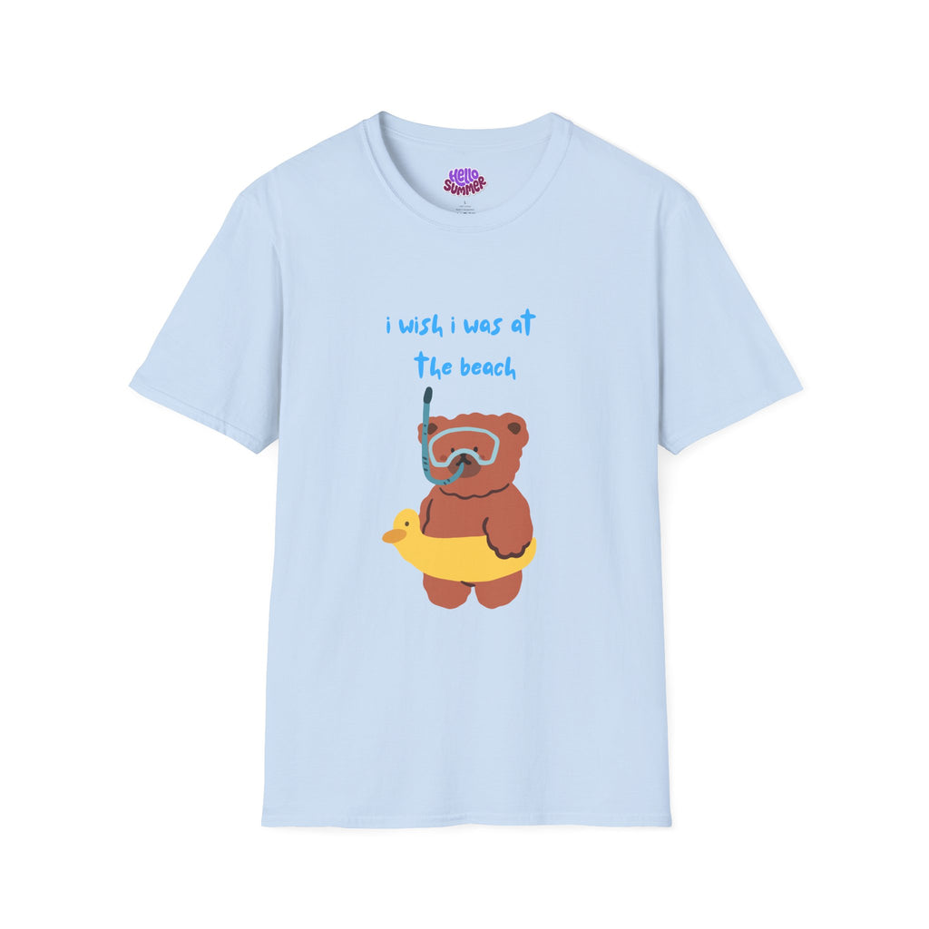 Beach Bear -  SummerWeen I Wish I was At The Beach Graphic Tee