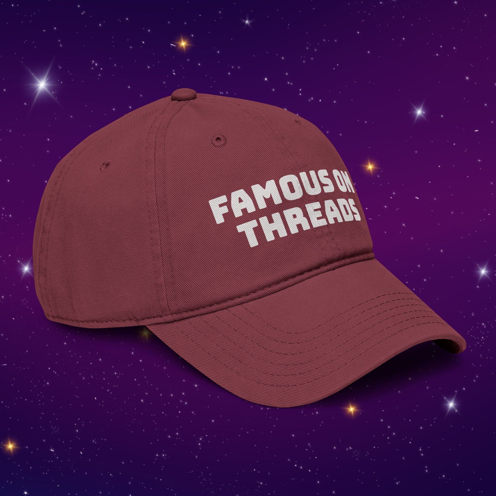 Famous on Threads - Washed Cotton Baseball Cap / Dad Hat