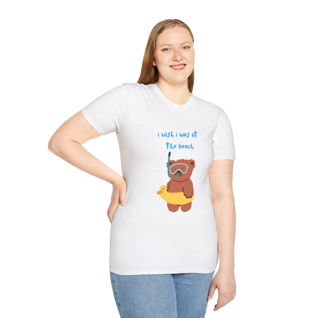 Beach Bear -  SummerWeen I Wish I was At The Beach Graphic Tee