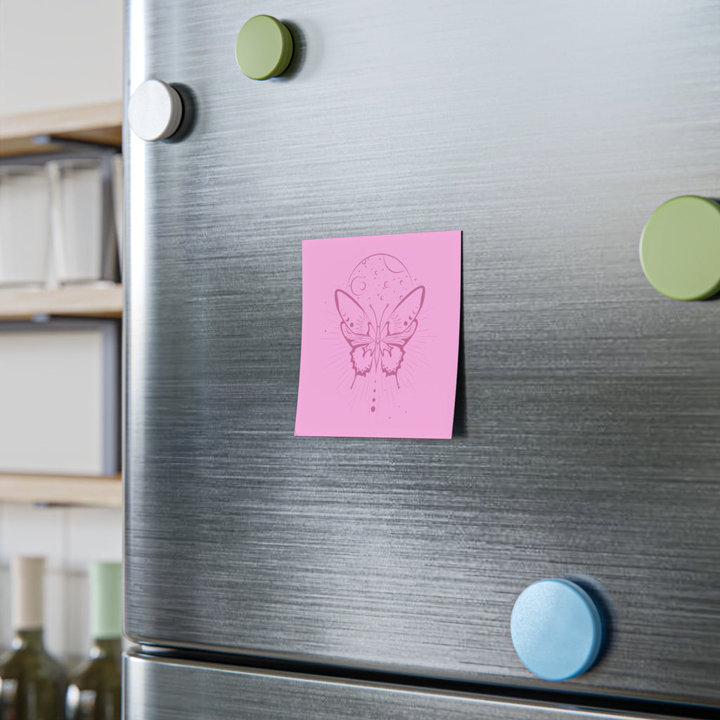 Pink Moon Butterfly Post-it Note Pads – Back to School Supplies