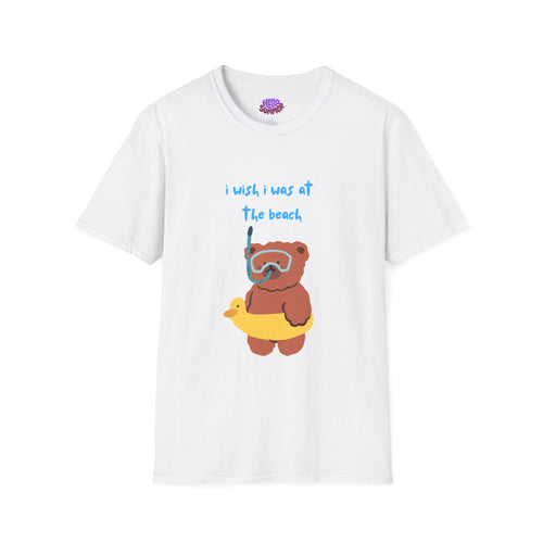 Beach Bear -  SummerWeen I Wish I was At The Beach Graphic Tee